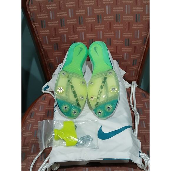 New Mens 4.5/Womens 6 Nike Maxfly 2 White Racing Track Field Spikes FD8395-102 - Picture 5 of 10